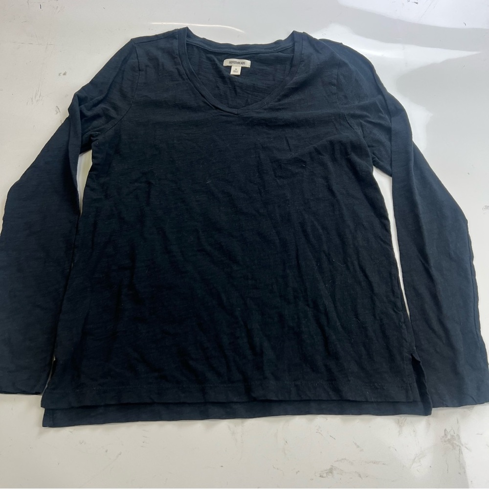 Goodthreads women’s long sleeve black shirt m122-7